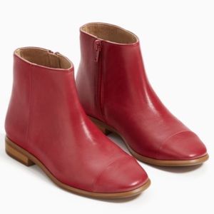 girls red boots